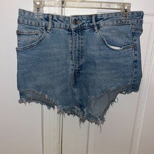 Zara mini denim shorts